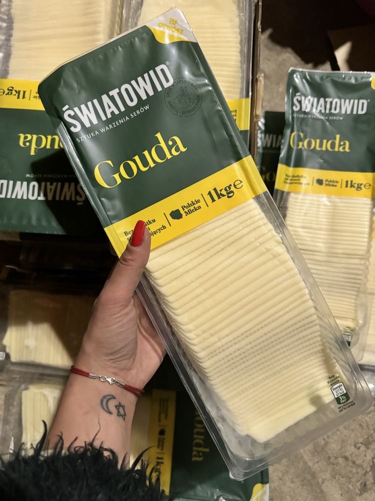 Сир нарізка 1 кг , gauda swiatowid