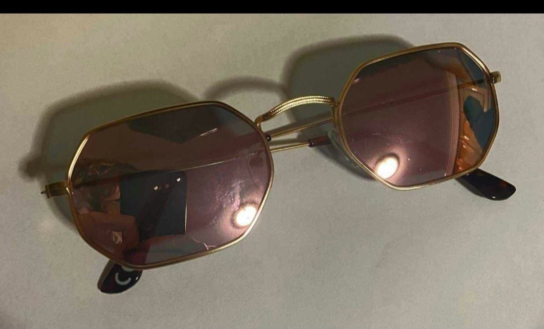 Óculos de sol espelhados rosa