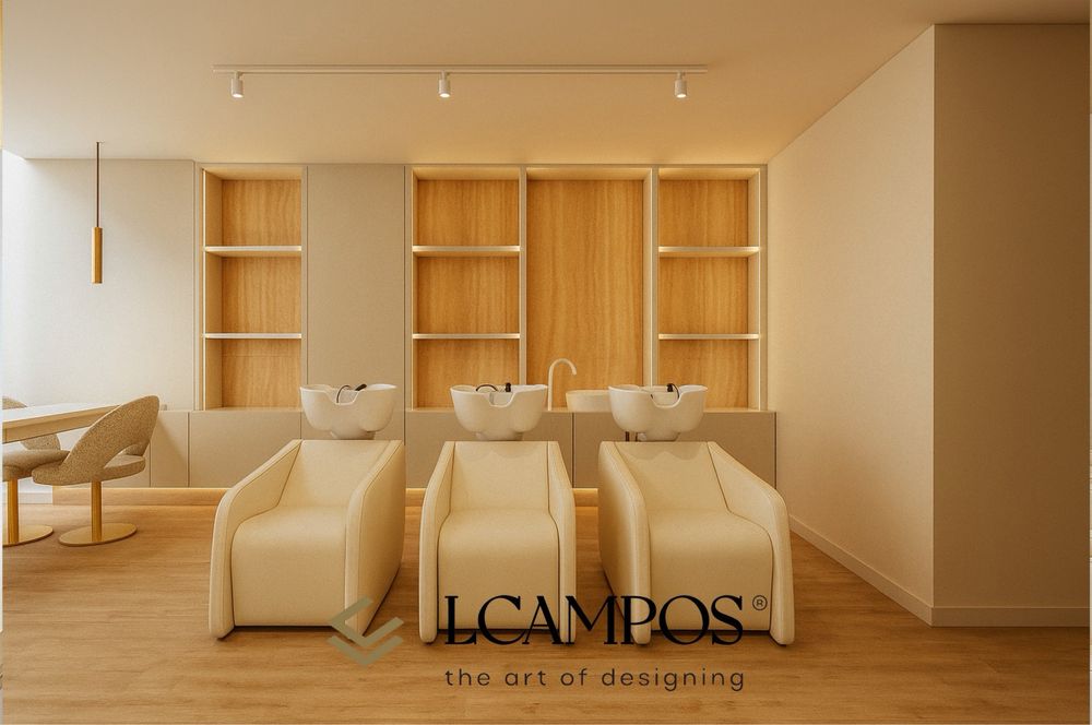 Mobiliário á medida para cabeleireiro e estética