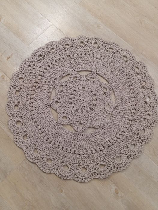 Dywan na szydełku bawełna BOHO