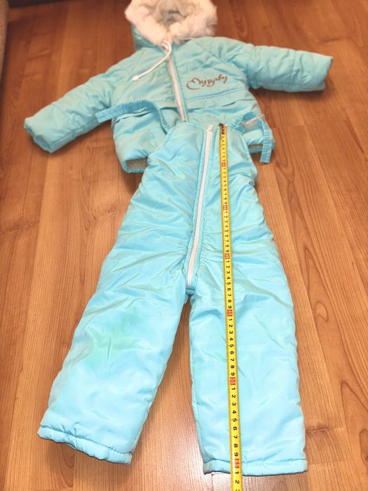 Зимовий дитячий комбінезон на овчині 86 розмір