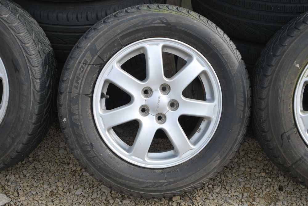 Koła 195/65 R15 5x100 Oryginalne alufelgi +opony zimowe Subaru Impreza