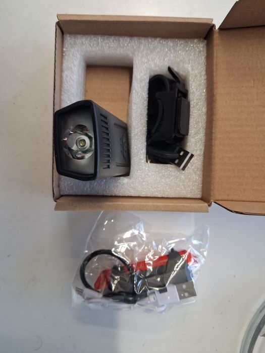 Zestaw lampek lampki rowerowe USB PRZÓD + TYŁ ledowe NOWE