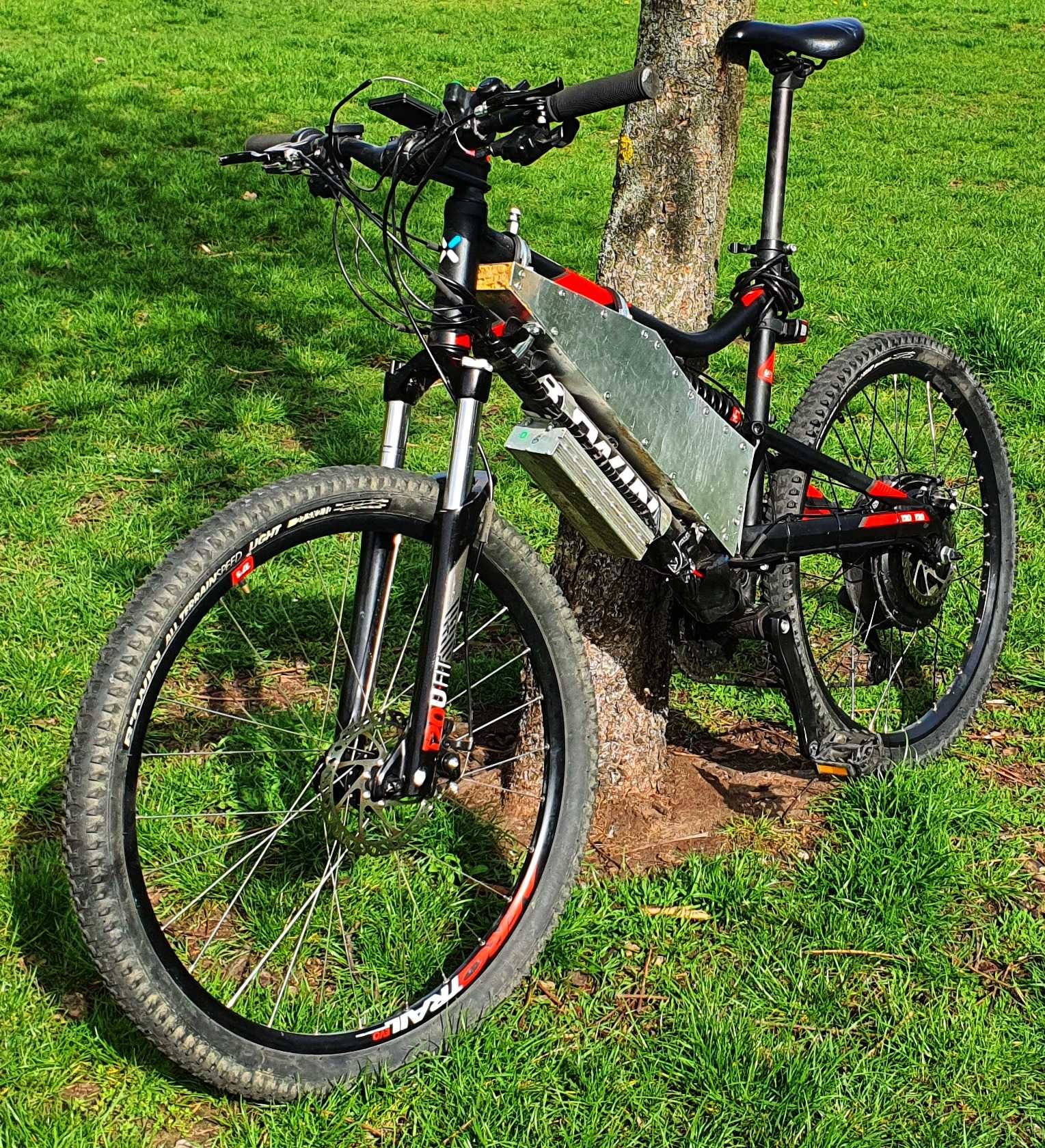 Rower elektryczny ebike konwersja MTB B'Twin Rockrider ST520S