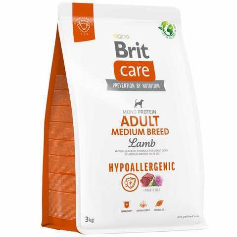 Корм для собак Brit Care Adult Medium  Lamb,Rice 3 кг  Термін:08,26