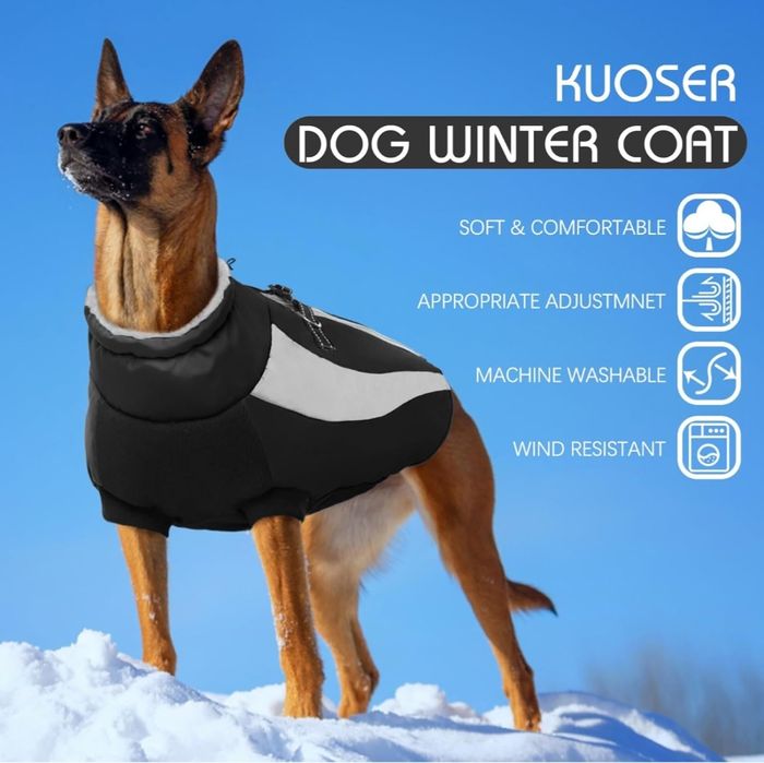 Ciepła kurtka dla psa Kuoser 3XL 68cm