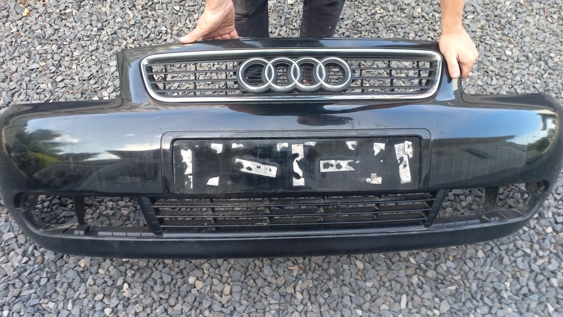 Audi a3 8l lift 00-03 zderzak przód przedni czarny ly9b