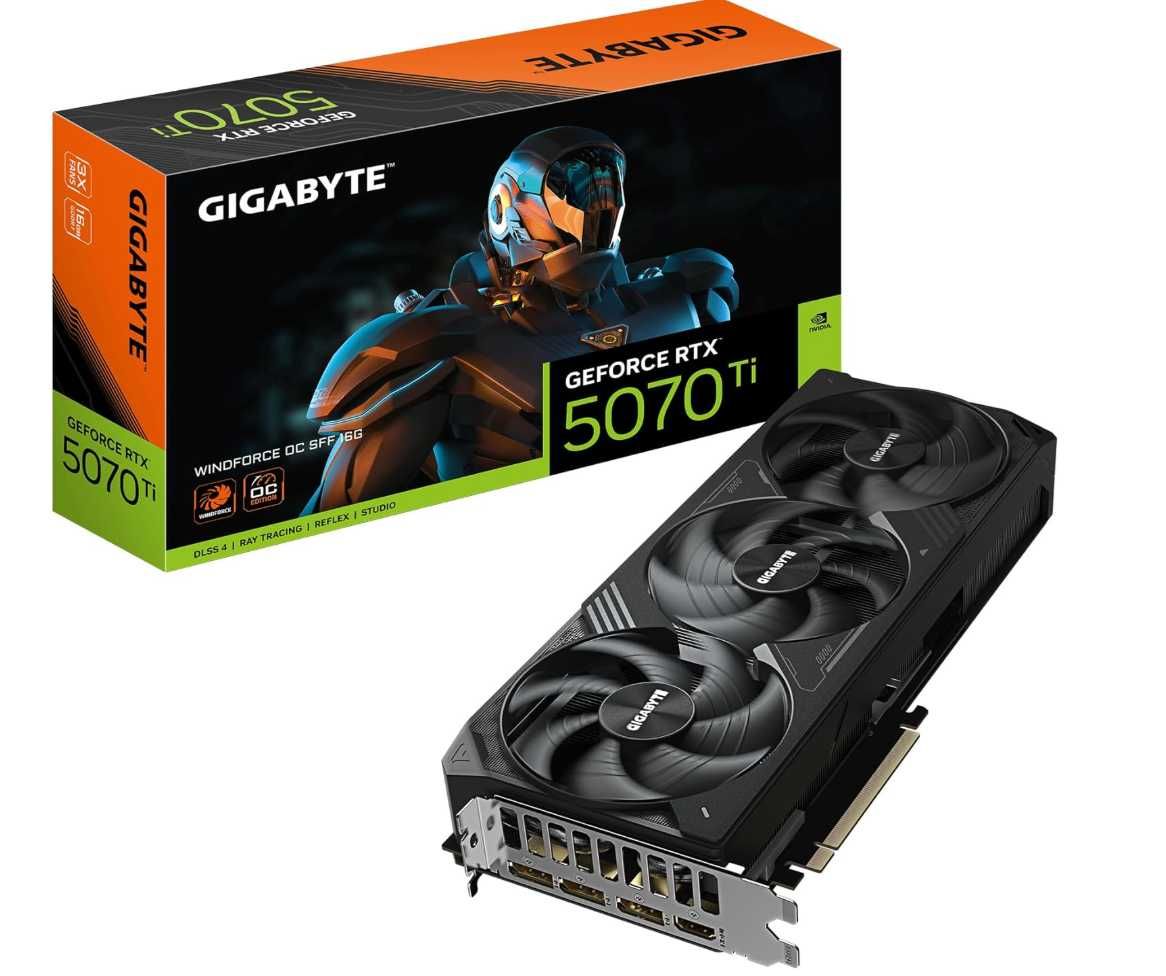 Відеокарта Gigabyte GeForce RTX 5070 Ti 16GB GDDR7 Windforce OC
