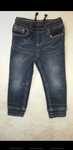 Spodnie 86 2 lata jeans dziecięce Lupilu  granat gumki ściągacz unisex