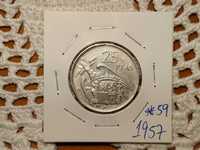Espanha - moeda de 25 pesetas de 1957 *59