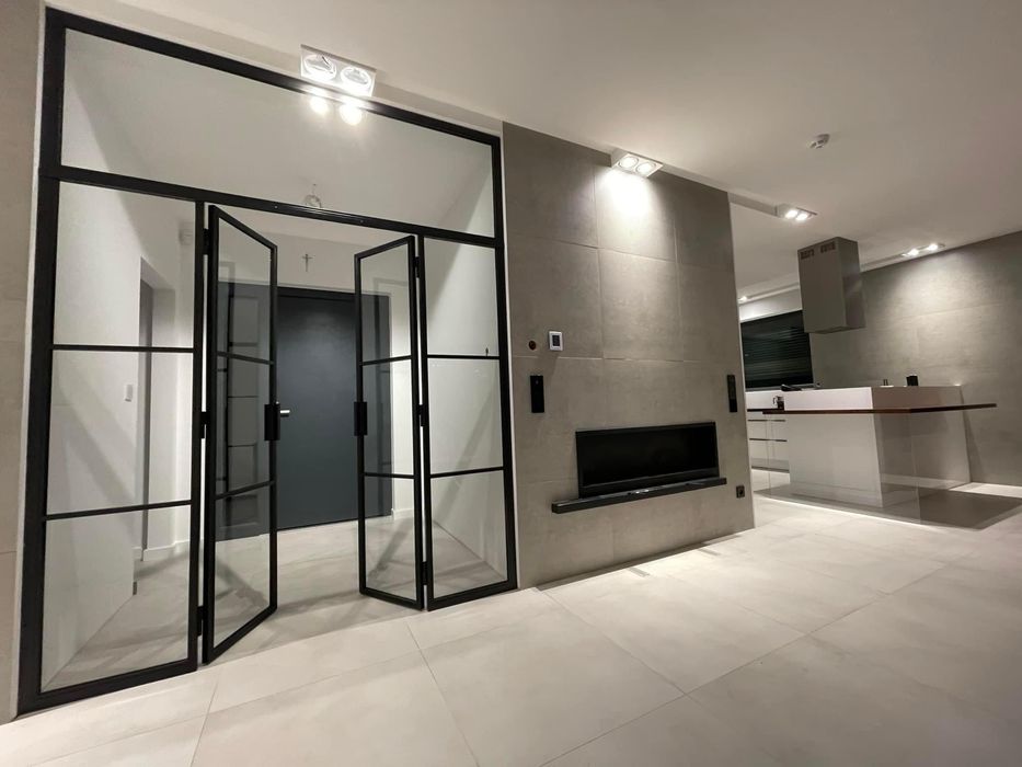 Drzwi loft / ścianka loft/ witryna szklana metalowa / drzwi loftowe