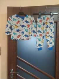 Piżama welurowa komplet bluza spodnie 86 92 dwuczęściowa