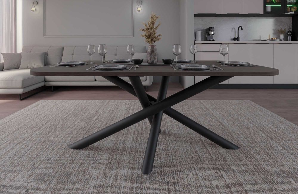 Nowość duży stół 185x90 - stelaż pająk - 4 kolory