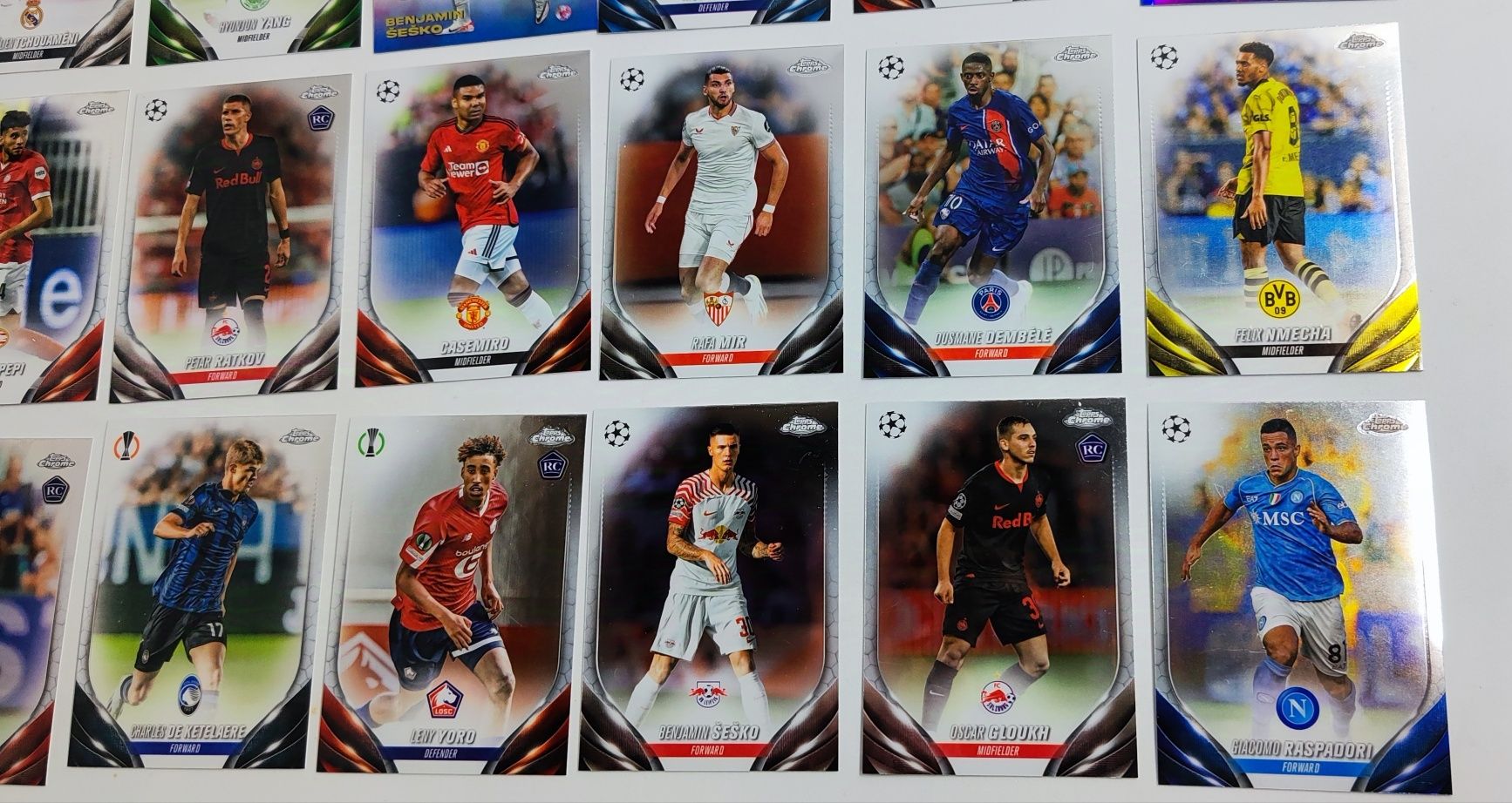 25 Cartas Topps Chrome UEFA Club Competitions

- Cartas como Novas e c
