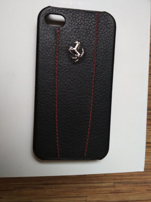 Чехол для iPhone 4/4S - Ferrari кожаный .