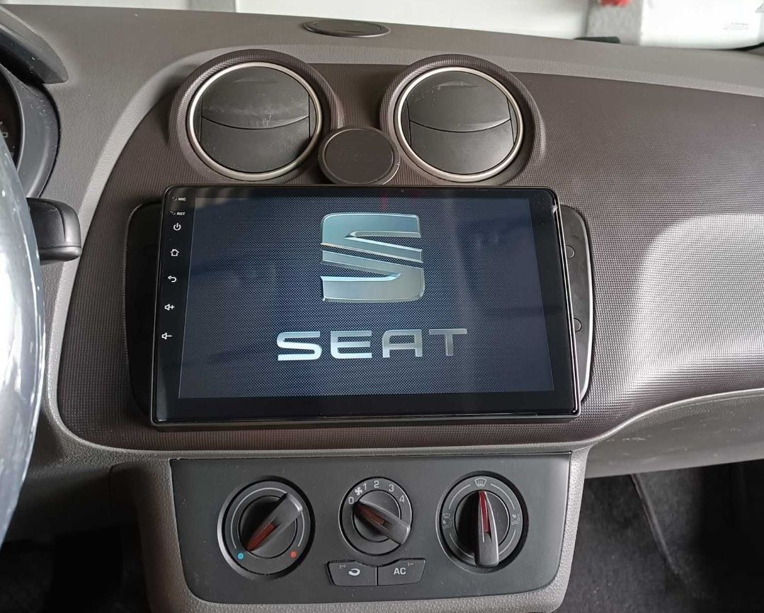 Rádio 2 DIN 9" Seat Ibiza 6J 2 + Android + GPS e CARPLAY e ANDROID AUT