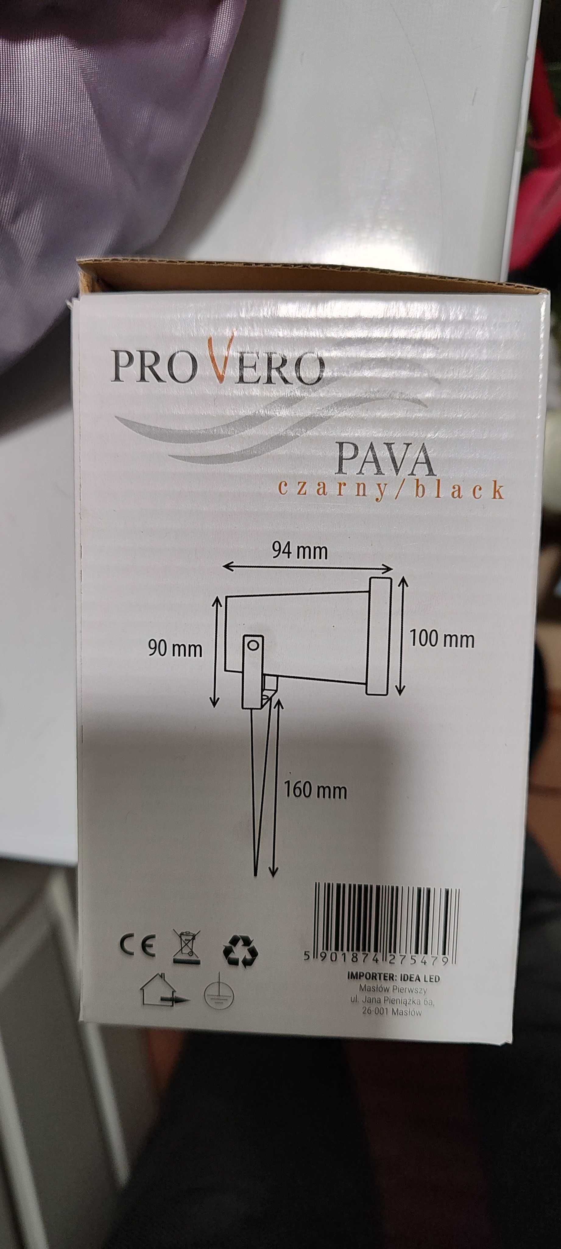 Lampa ogrodowa wbijana ProVero czarny 9,8 cm - GU10 z żarówka