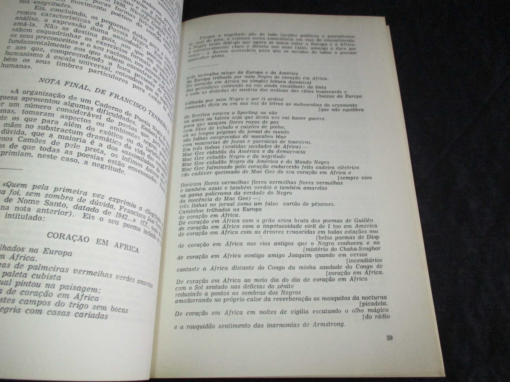 Livro Negritude Independência Revolução Fernando Neves 1975