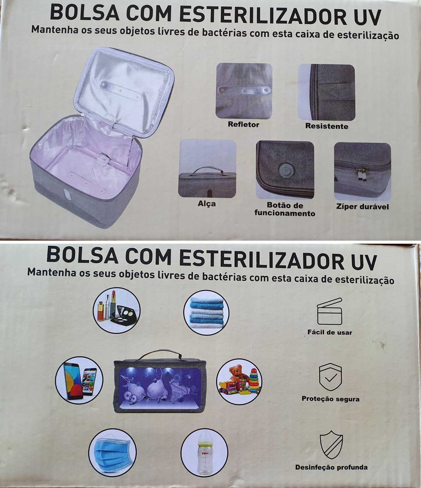 Bolsa com esterilizador UV (ultra violeta)