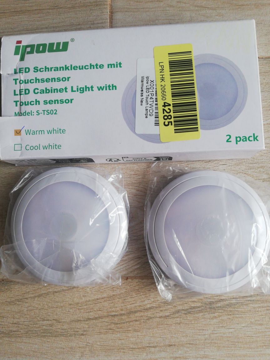 Światło dotykowe LED 2szt 6smd LED 2700/5000k.