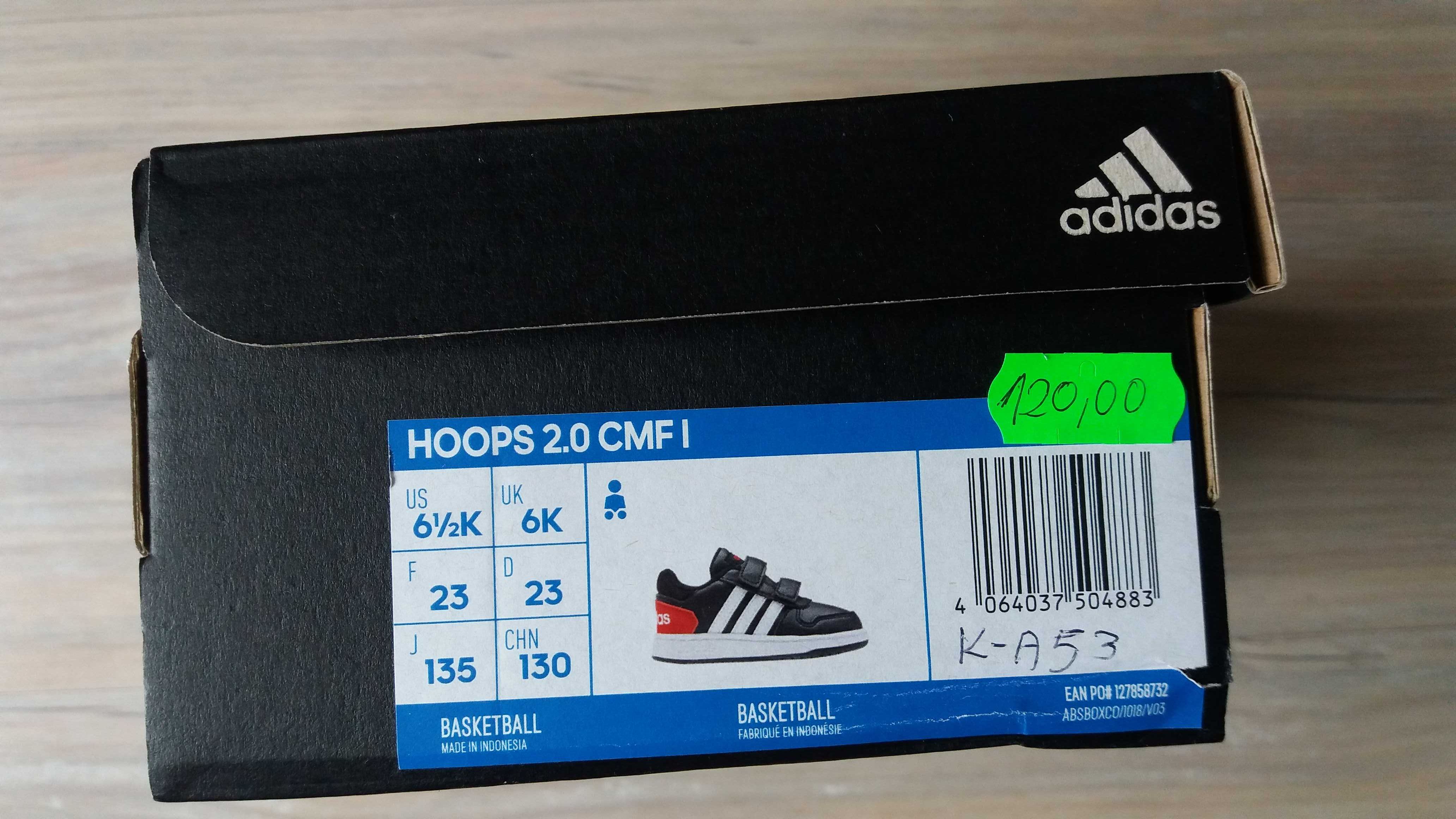 buty dziecięce Adidas r. 23 Hoops 2.0 CMF I nowe z metką powystawowe