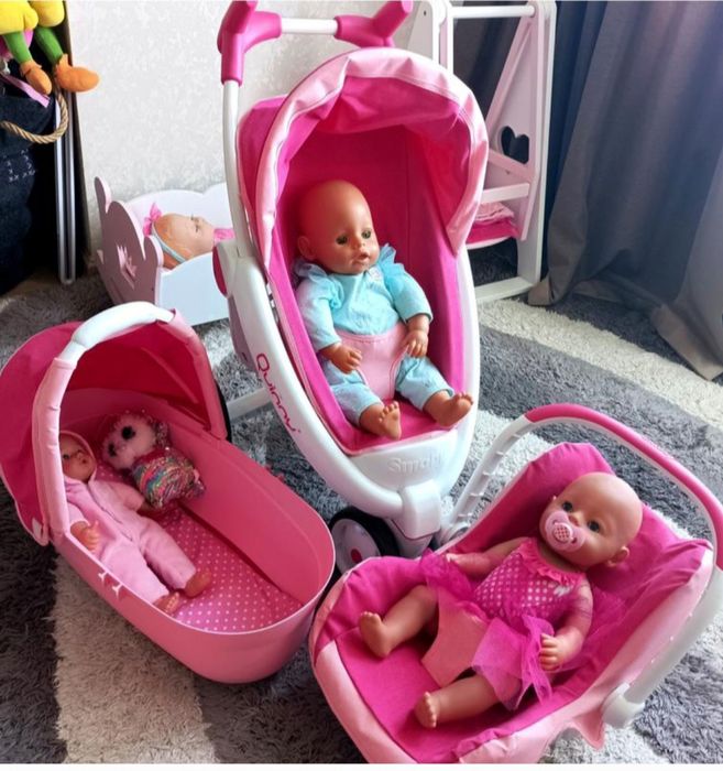 Коляска дитяча / для ляльок 3 в 1 Smoby quinny