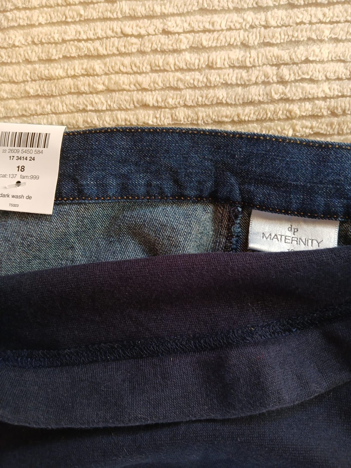 Jeansy Maternity r.18 nowe wygodne spodnie ciążowe