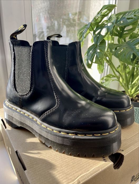 Dr. Martens 2976 Quad — Black Smooth (осінь-зима)
