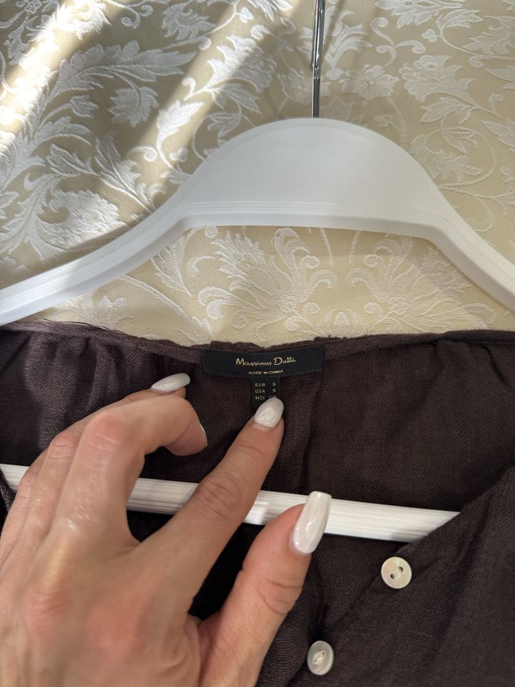 Льонова сорочка massimo dutti
