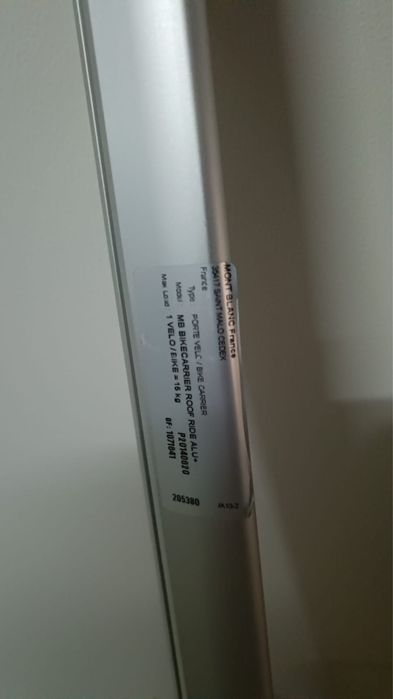 Suporte bicicleta tejadilho MontBlanc