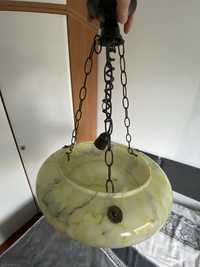 Żyrandol, lampa, klosz - przedwojenny. Vintage, PRL