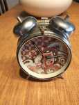 Relógio despertador de corda vintage mostrador personalizado
