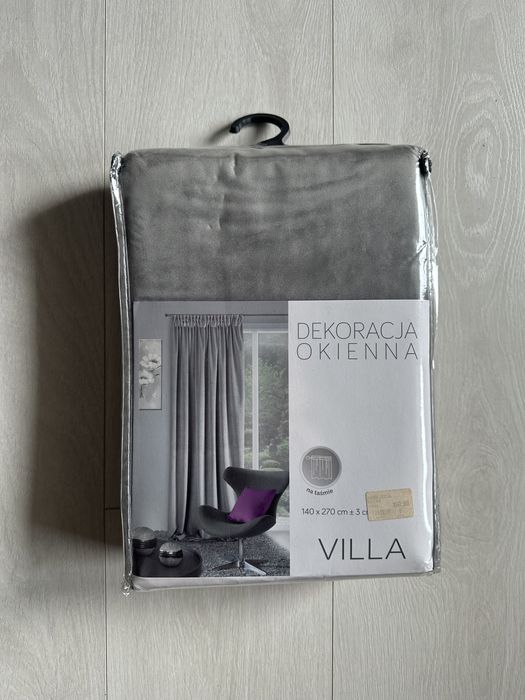 Dwie zasłony welurowe 140 x 270 cm