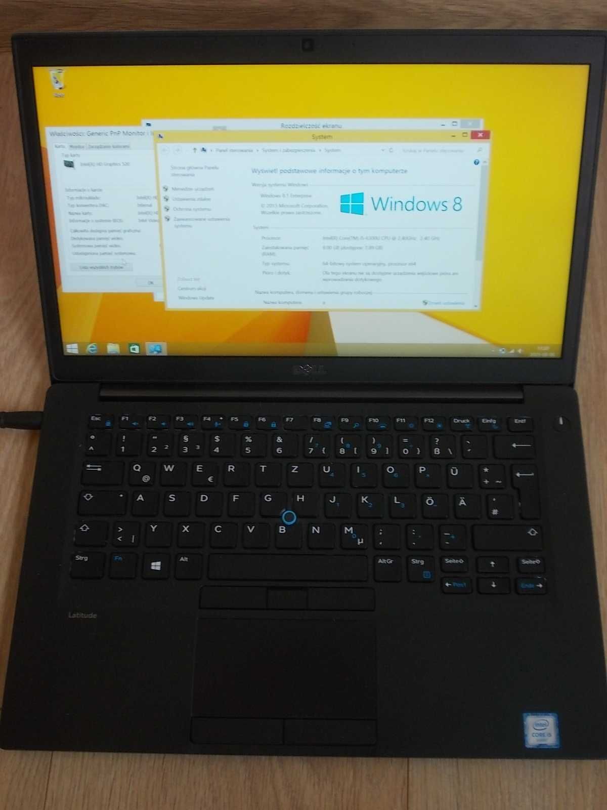 Dell Latitude 7480 Core i5-6300U 8GB DDR4 256GB SSD