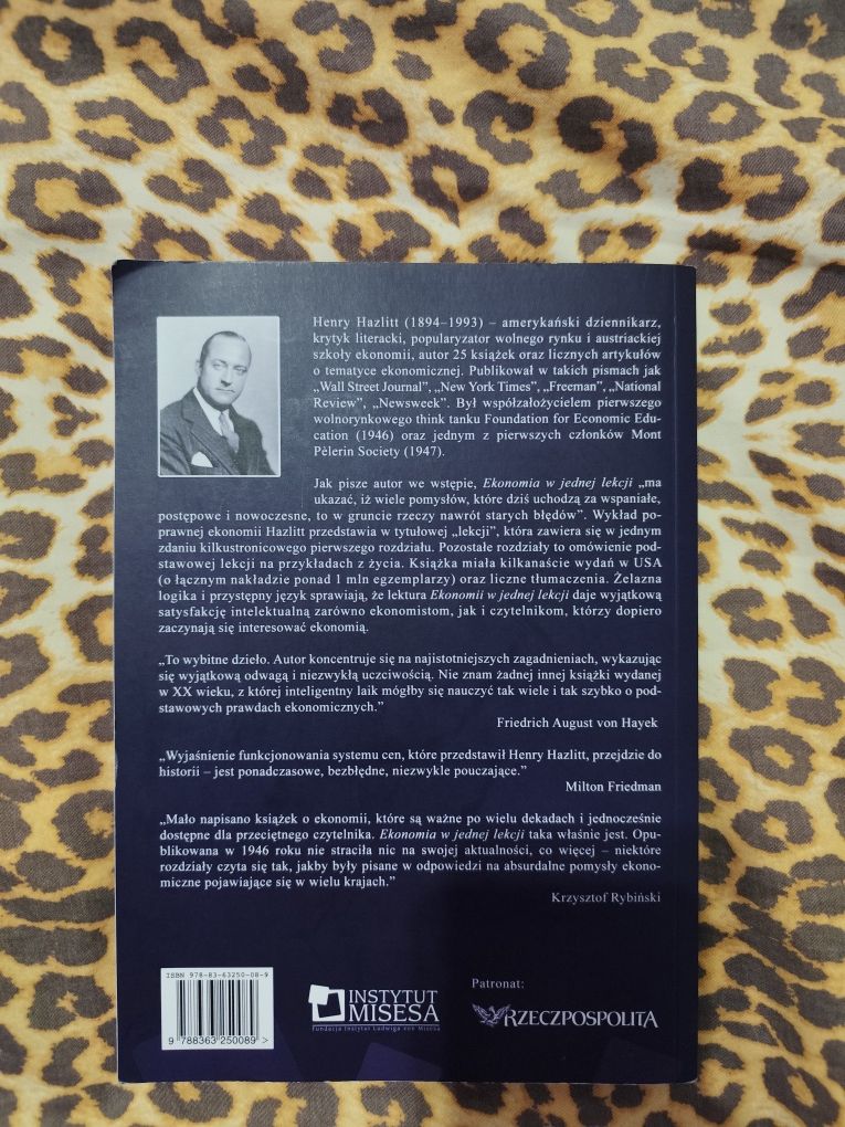 Ekonomia w jednej lekcji książka
Henry Hazlitt