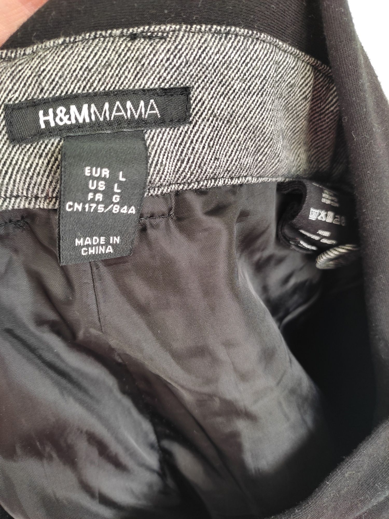 Spodnie ciążowe szare H&M Mama rozmiar L/40 stan bardzo dobry