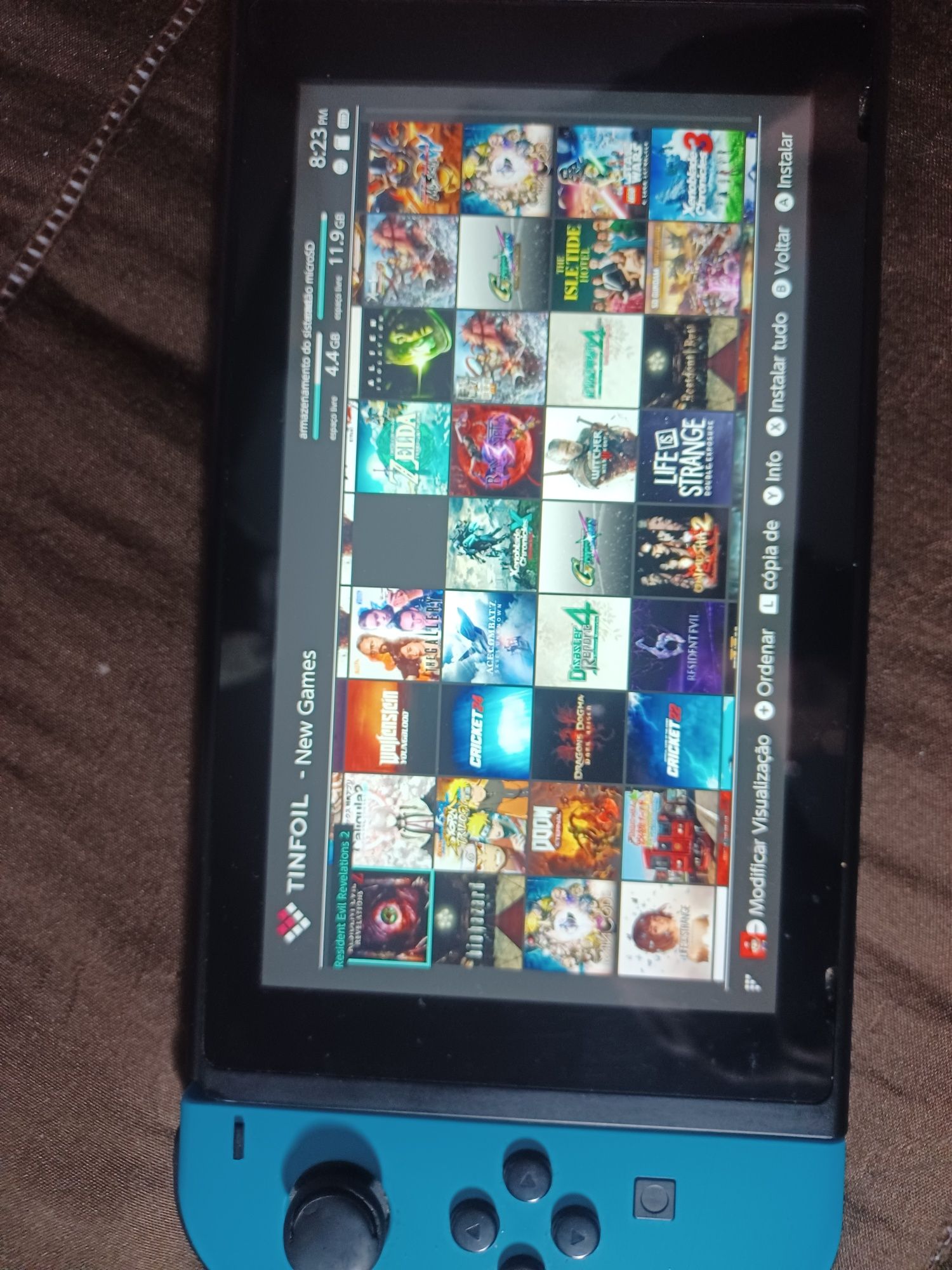 Nintendo switch desbloqueada + acessórios