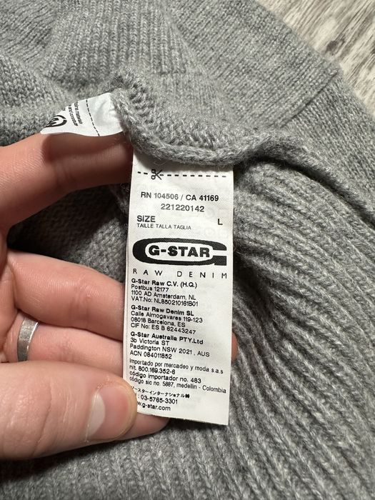 Светр G Star Raw Hockney R Knit Wool Sweater