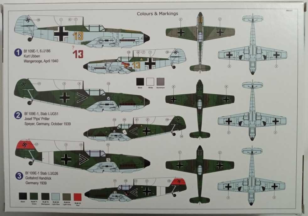 Збірна модель Messerschmitt Bf 109E-1 "Experten 1"