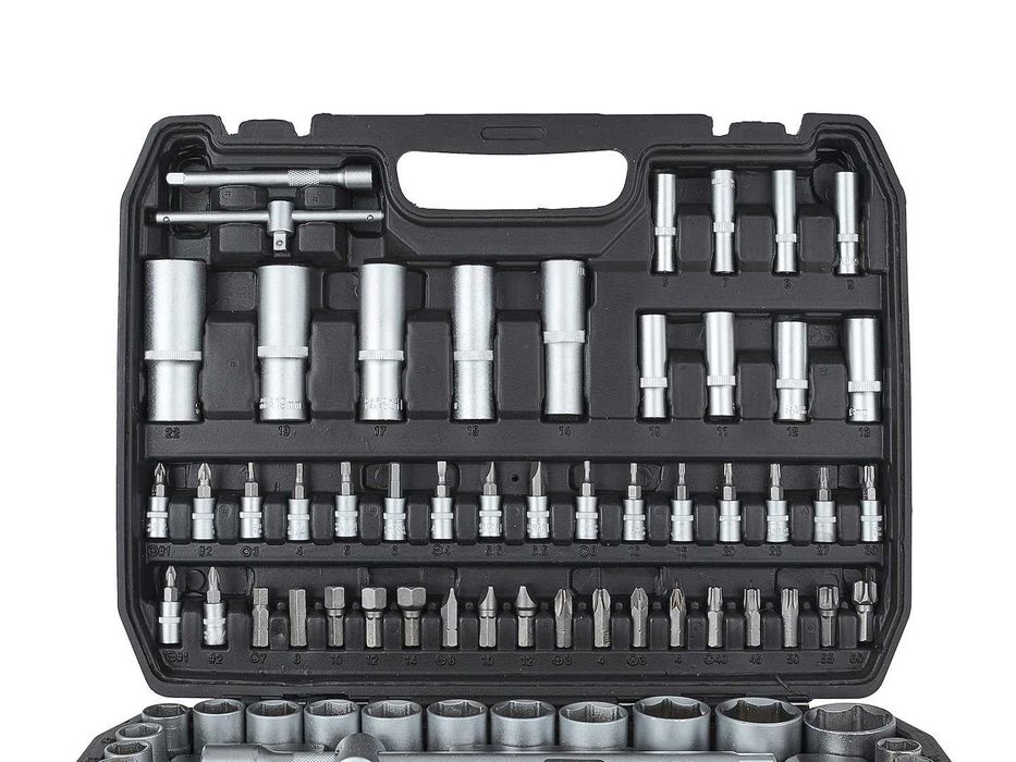 Komplet KLUCZY NASADOWYCH klucze nasadowe 108 el. 1/4" 1/2"  2364