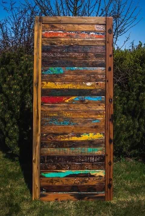 Blat z drewna tekowego Drzwi przesuwne BOAT WOOD inwestycja  w unikat
