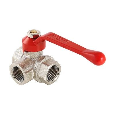 Кран шаровий триходовий 3/4" Г-подібний