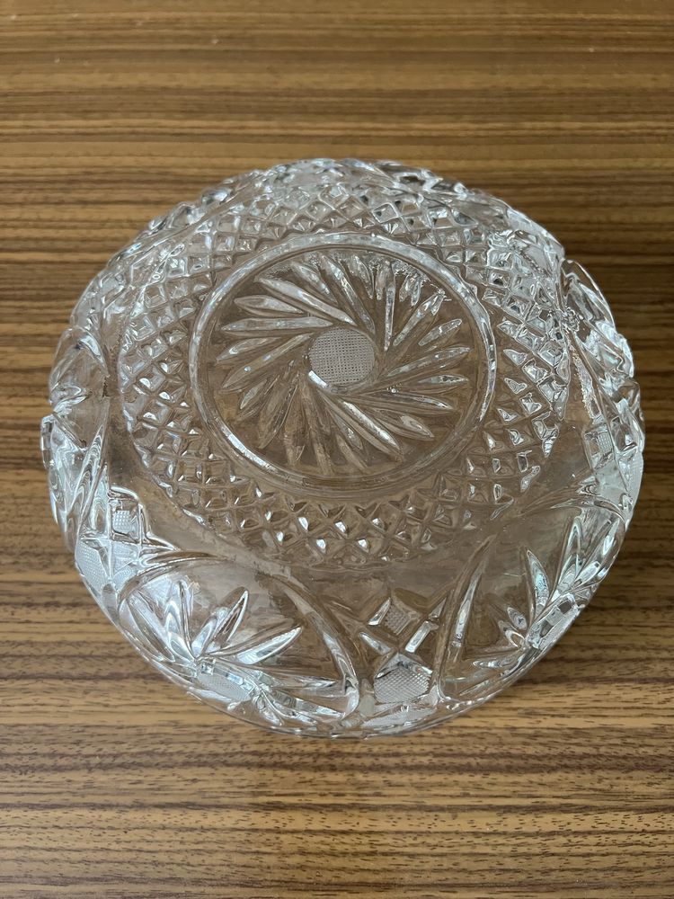 Misa kryształ PRL vintage średnica 20 cm