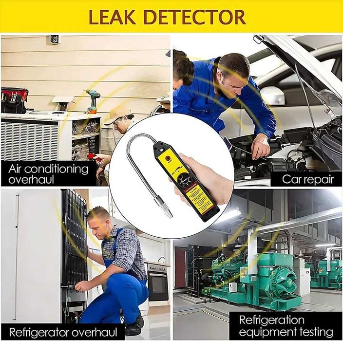 Tester detektor wycieku gazu klimatyzacji WJL 6000 plus latarka UV