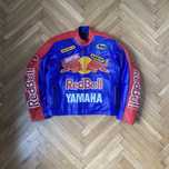 Vintage 90s RedBull Yamaha skórzana kurtka racing jacket L