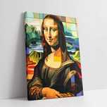 Obraz na płótnie Mona Lisa w Stylu Picassa do domu pokoju salonu 30x40