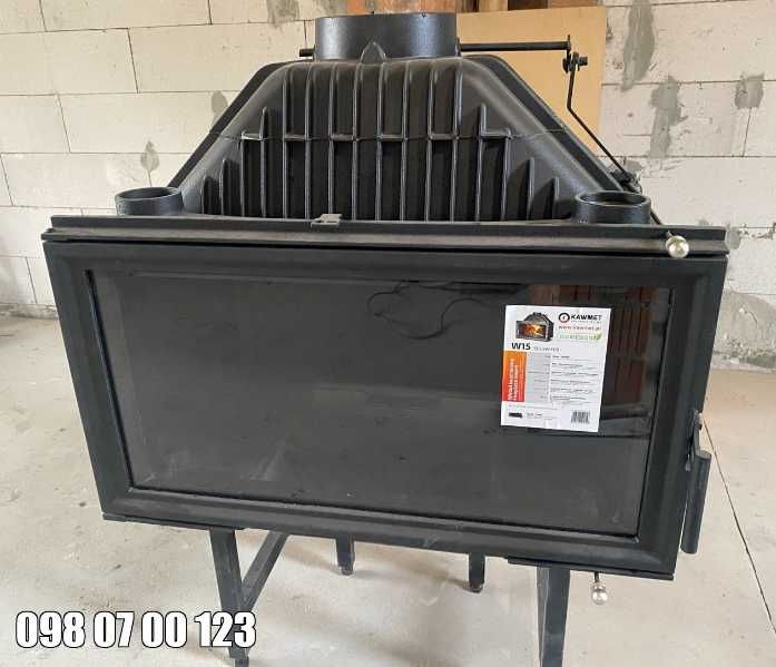 Камінна топка камін KAWMET W15 (13.5 kW) ECO В наявності Львів Монтаж