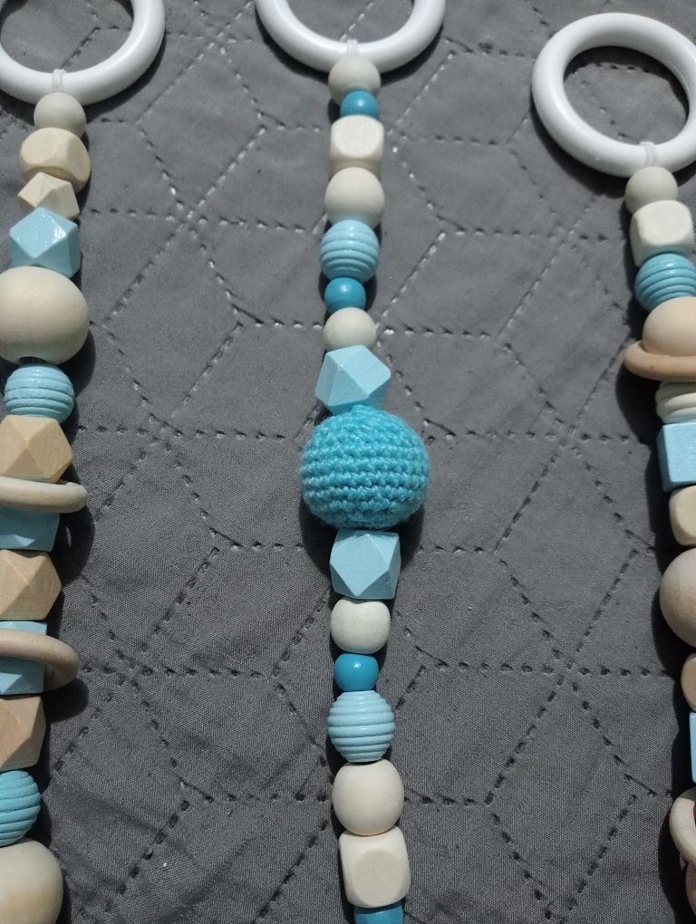 PROMOCJA Zawieszki gryzaki handmade do stojaka Baby gym