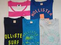 Hollister,  Gilly Hicks  zestaw 5szt t-shirt bluzka damska XS