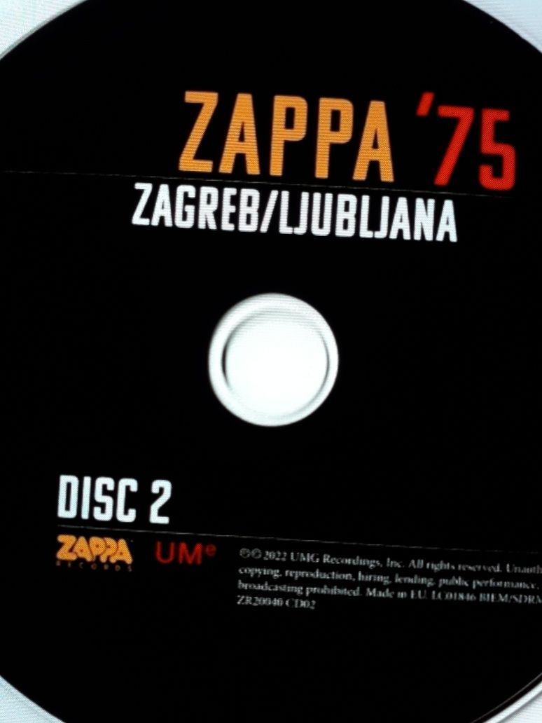 Niezapomniane koncerty FRANK ZAPPA- Live 2 CD.